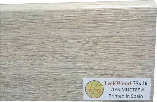 Плинтус МДФ Теквуд / Teckwood 75мм Дуб Мистери на Otdelka1.ru