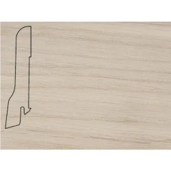 Плинтус шпонированный Педрос / Pedross Дуб беленый 80 х 20 мм