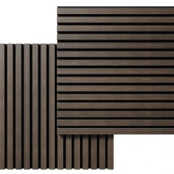 Акустическая реечная панель Cosca шпон Дуб Маррон коричневый 600 мм