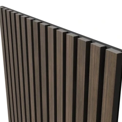 Акустическая реечная панель Cosca шпон Дуб Маррон коричневый 600 мм