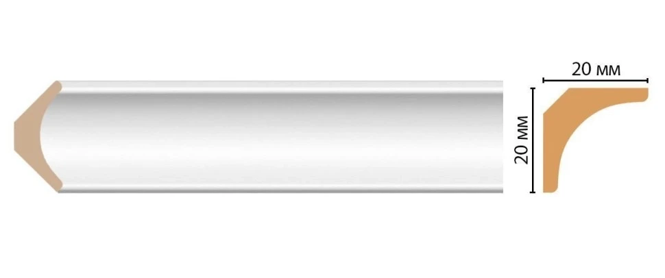 Карниз потолочный Decomaster D133-114 на Otdelka1.ru