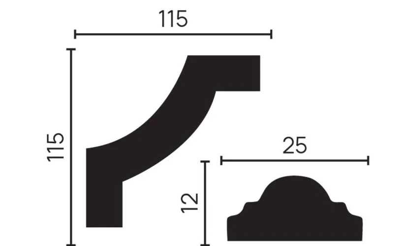 Декоративный элемент Decor Dizayn C1-DD35 на otdelka1.ru