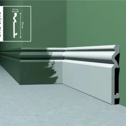 Напольный плинтус Solid UHD под покраску 07/95