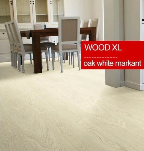 Замковая напольная пробка Коркстайл / Corkstyle Wood XL Oak white markant на otdelka1.ru