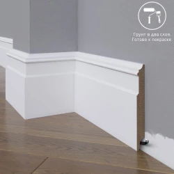 Плинтус МДФ под покраску Madest Decor 26-136-16