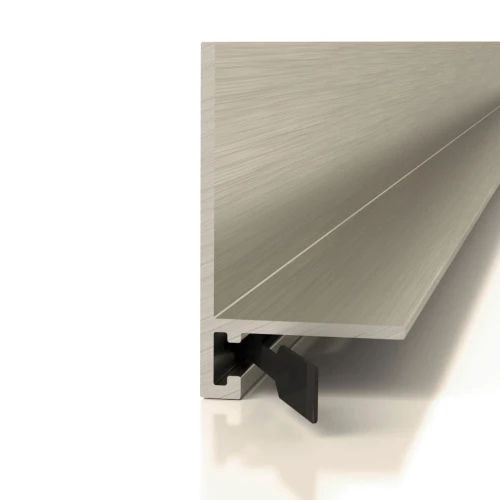 Микроплинтус Decaro ML15A Титановый анодированный на otdelka1.ru