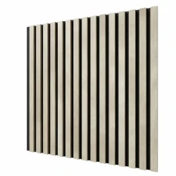 Акустическая реечная панель Cosca Ясень Кристалл 600 мм