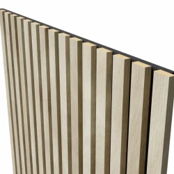 Акустическая реечная панель Cosca Ясень Кристалл 600 мм