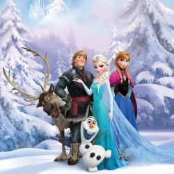 4-498 Фотообои KOMAR "Холодное сердце. Зима" 184х254 см бумажные