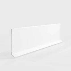 Плинтус алюминиевый Laconistiq Adhesive 60мм Белый матовый