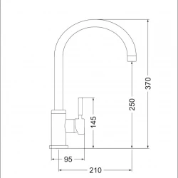 Смеситель EMAR ECB-3004 PVD DARK