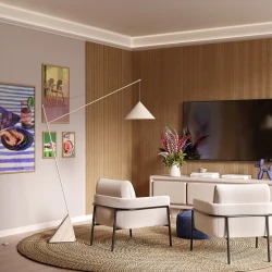 Плинтус Cosca PL003 80х18 2000мм Экополимер