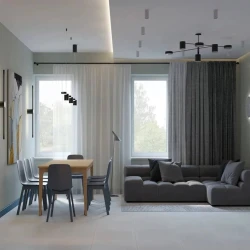 Теневой потолочный карниз Laconistiq Gips Черный матовый