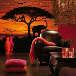 4-501 Фотообои KOMAR "Африканский закат" 194х270 см бумажные