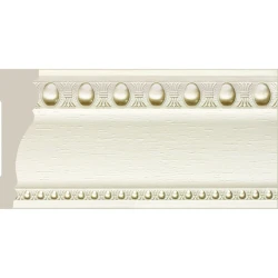Плинтус Cosca потолочный 90 белое дерево T1090/WS2