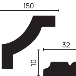 Декоративный элемент Decor Dizayn C1-DD603