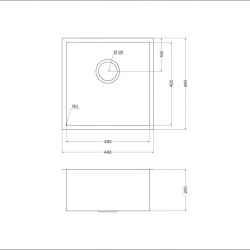 Мойка для кухни Oulin OL-F101N