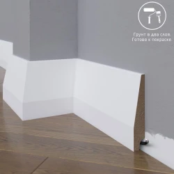Плинтус МДФ под покраску Madest Decor 28-120-22