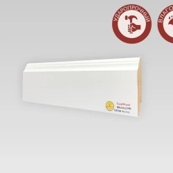 Плинтус МДФ Теквуд / Teckwood Титан Белый 80х16 Вектор