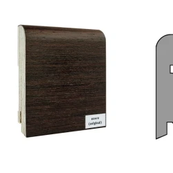 Плинтус шпонированный Finitura Dekor 83x19 Венге