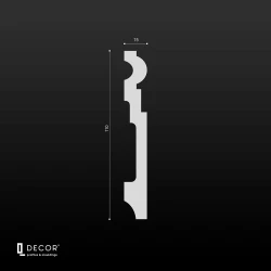 Дюрополимерный плинтус Q Decor SX040