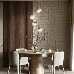 Акустическая реечная панель Cosca Дуб Барон темный 1200 мм