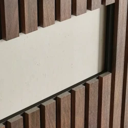 Акустическая реечная панель Cosca Дуб Барон темный 1200 мм