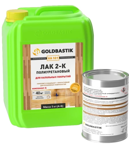 Лак Goldbastik VA 101 водно-дисперсионный 5кг на Otdelka1.ru