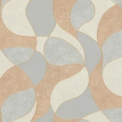 Обои МОФ Malex design Дюссо 4262-5 серо-оранж