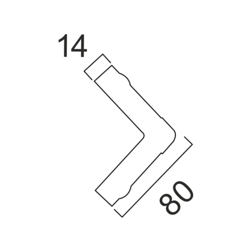 Угол Cosca 80 бежевый с патиной 140-1028 на otdelka1.ru