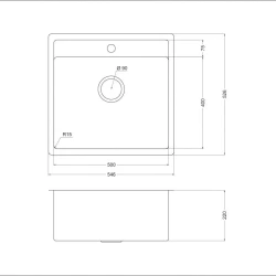 Мойка для кухни Oulin OL-F121X