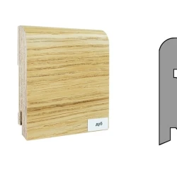 Плинтус шпонированный Finitura Dekor 83x19 Дуб