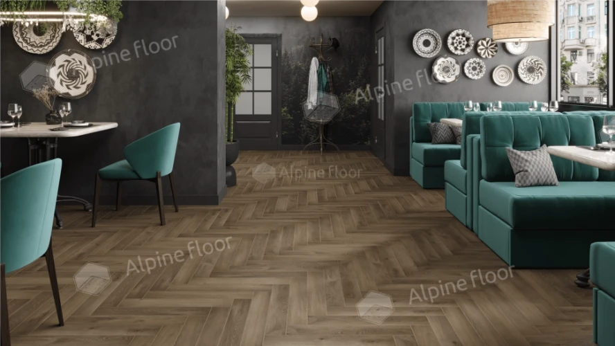 Ламинат Alpine floor Herringbone 12 PRO LF106-11 Дуб Анжу на Otdelka1.ru