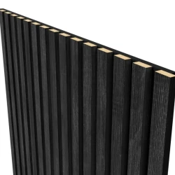 Акустическая реечная панель Cosca Дуб Графит 1200 мм