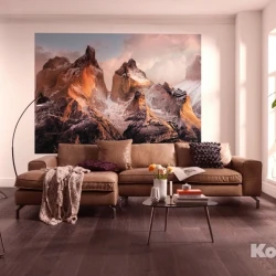 4-530 Фотообои KOMAR "Горы Торрес-дель-Пайне" 254х184 см бумажные