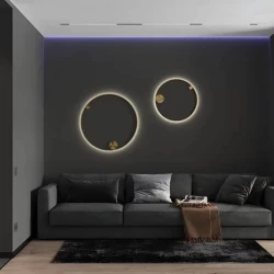 Плинтус алюминиевый Laconistiq Adhesive 62мм Черный матовый