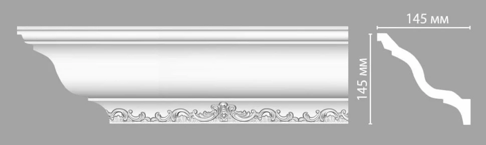 Плинтус потолочный Decomaster 95697 на otdelka1.ru