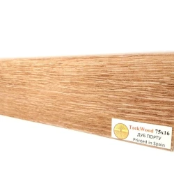 Плинтус МДФ Теквуд / Teckwood 75мм дуб порту