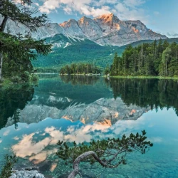 4-537 Фотообои KOMAR "Зеркальное озеро" 184х254 см бумажные