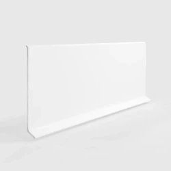 Плинтус алюминиевый Laconistiq Adhesive 80мм Белый матовый