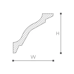 WT26 карниз Wallstyl NMC 75х75х2000 мм
