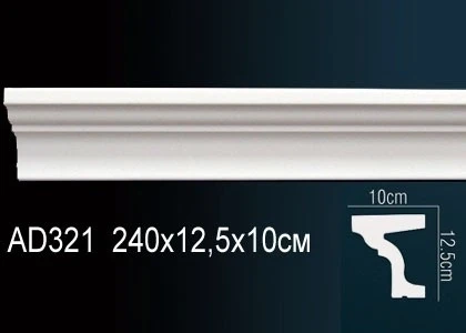 Молдинг гладкий Perfect / Перфект AD321 на Otdelka1.ru
