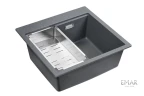 Мойка для кухни EMAR EMQ-1520.Q Антрацит на otdelka1.ru