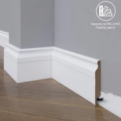 Плинтус МДФ Madest Decor 02-100-16 окрашенный по RAL/NCS