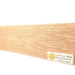Плинтус МДФ Теквуд / Teckwood 75мм дуб пустынный