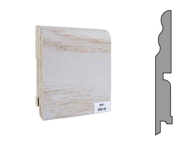 Плинтус шпонированный Finitura Dekor 120x15 №010 на Otdelka1.ru