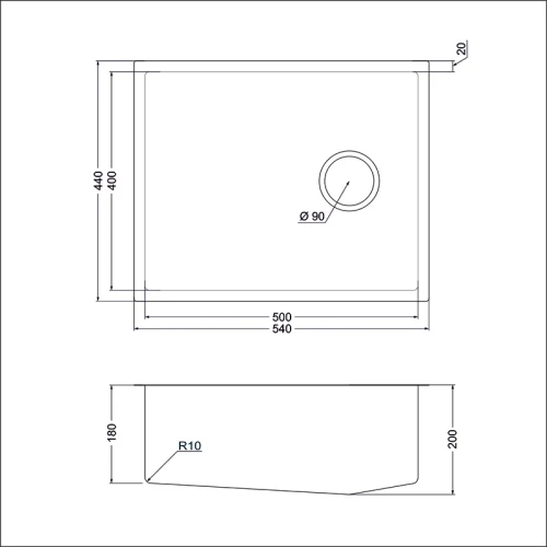 Мойка для кухни EMAR EMB-540 (UN) Black Elegant на Otdelka1.ru
