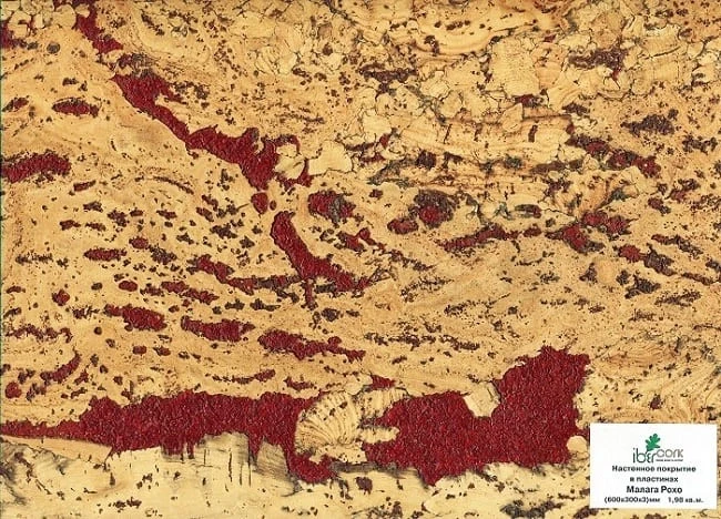 Настенная пробка Иберкорк / Ibercork Малага рохо на otdelka1.ru