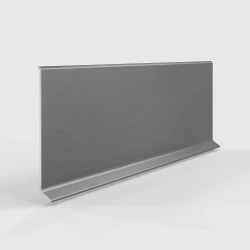 Плинтус алюминиевый Laconistiq Adhesive 80мм Серебристый анодированный