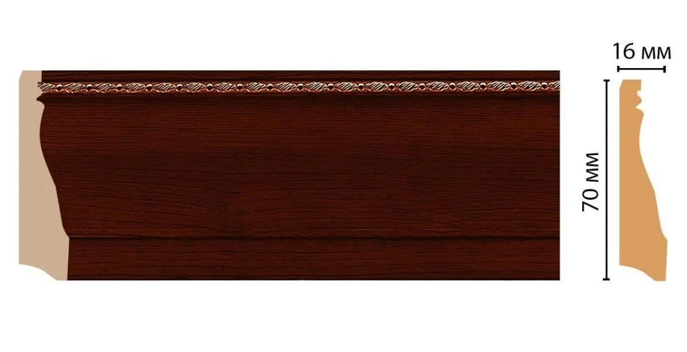 Плинтус напольный Decomaster 193-52 на otdelka1.ru